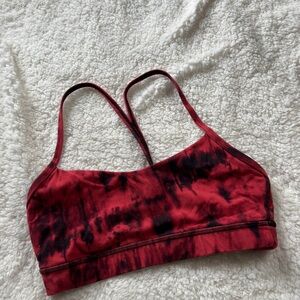 Red lululemon sports bra